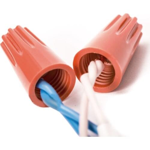 500PCS Wire Connectors Terminal Blocks Terminals Cap Screw Terminals Plastic 22-14 AWG Electrical Wire Cap