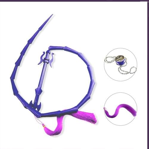 Anime Mo Dao Zu Shi Cosplay The Untamed Weapons Jiang Cheng Purple Whip Cosplay Prop Gifts Ring For Men CS255