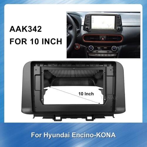 Car Radio Frame Fascia Dash Panel For-Hyundai encino-kona 2017-2019 Car Audio GPS Navigation Adaptor Refitting Kit frame Panel