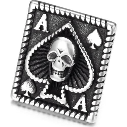 316L Stainless Steel Poker Slider Beads 12x6mm Hole Polished Accessories Slide Charms for DIY Bracelet Jewelry Making