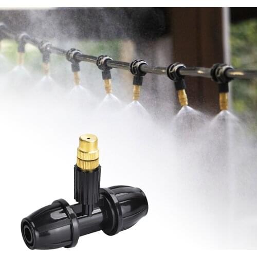 Household Atomizing Nozzle T-Shaped Irrigation Nozzle Atomization Nozzle Garden Lawn Sprinkler Irrigation System