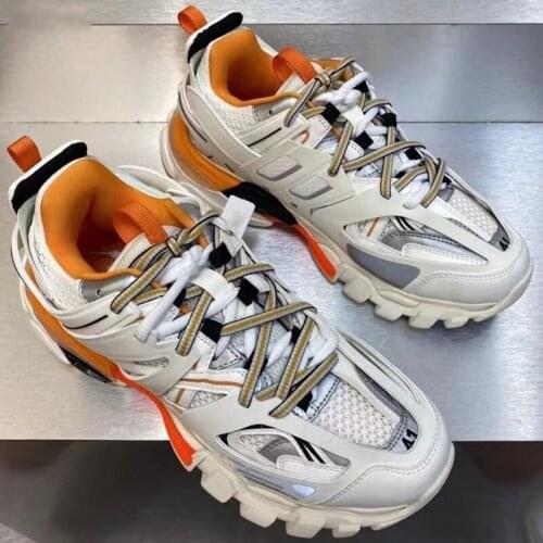 Breathable white mens casual shoes luxury brand old shoes running thick-soled womens sports shoes couple shoes pink mens shoe