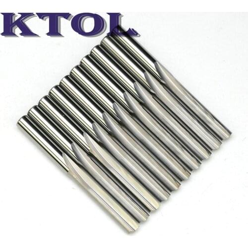 4*22mm Single Flute Straight Cutter Milling Machine Tool Tungsten Carbide Milling Cutter Router Bit for Plywood MDF Foam Plastic