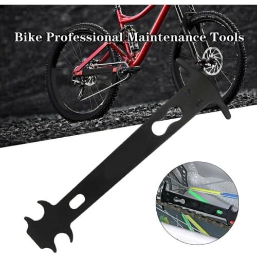 Aubtec Bicycle Chain Wear Indicator Checker Mountain Road Bike MTB Chains Gauge Measurement Ruler Repair Tool