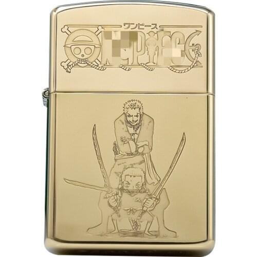 Zorros New Kerosene Lighter Pure Copper Clamshell Windproof Animation Personality Creative Grinding Wheel Lighter