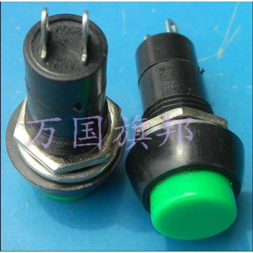 Red and green non-locking Key switch / push button switch installation hole:12mm PBS-11B