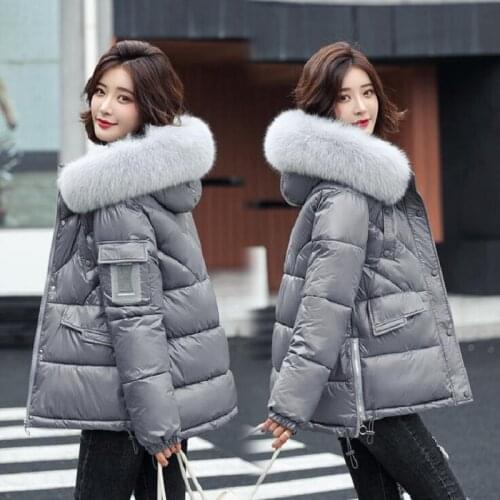 New Women Winter Autumn Jacket Cotton Padded Hooded Oversized Loose Female Thick Coat Short Casual Womens Parkas Chaqueta mujer