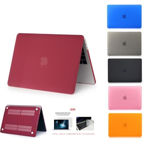 New Crystal\\Matte Case For Apple Macbook Air Pro Retina M1 Chip 11 12 13 15 16 inch ,Case For 2020 Pro13 A2338 A2289 A2179+gift