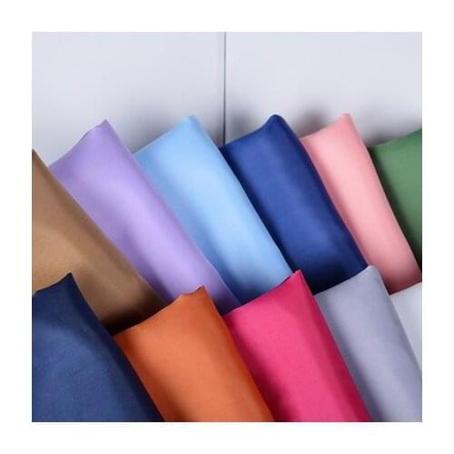 Solid color lining cloth DIY craft suits coat fabric sewing polyester brocade Pink black white black blue by the meter