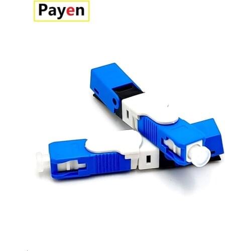 PAYEN 50 PCS FTTH ESC250D SC UPC Single-Mode Fiber Optic Quick Connector Free Shipping
