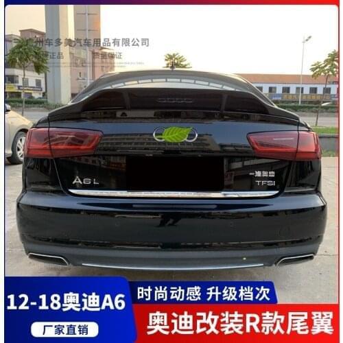 Suitable For 12-18 Audi A6l Horizontal Pressure Refitting Tail and Fixed Wing Decoration Without Punching