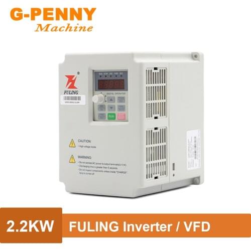 FULING Inverter VFD 2.2KW 220V/380V Variable Frequency Drive for spindle motor speed control 1000Hz 3-phase output 7A Current