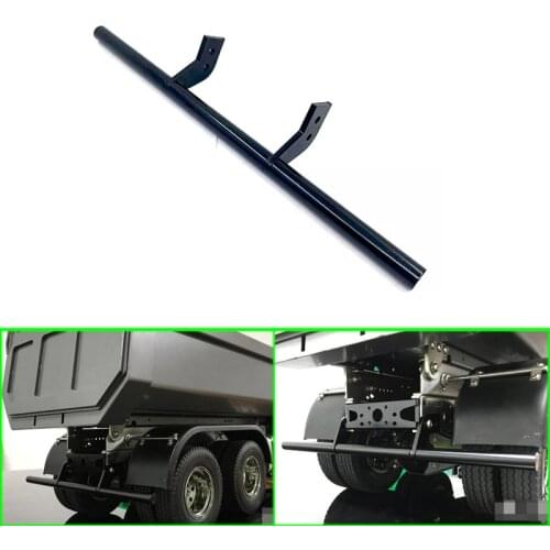 Anti-collision Beam Metal Rear Bumper for 1/14 Tamiya RC Truck Trailer Tipper Scania MAN Benz Actros Volvo Car Diy Parts