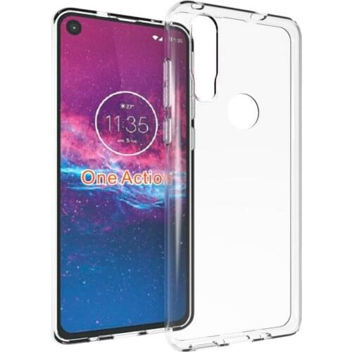 Transparent Silicon Case for Motorola One Action for Moto One Action for Motorola One Power Soft Phone Back Cover Case Capa Etui