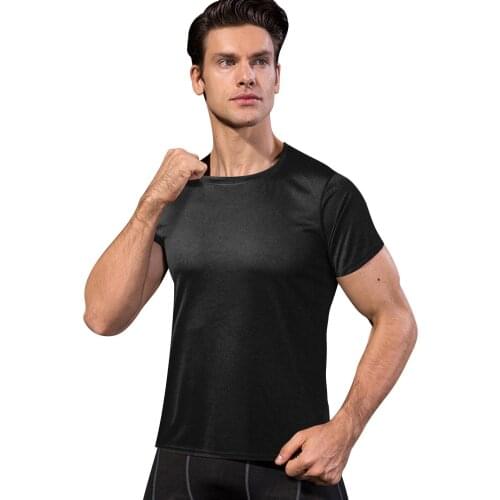 Sports Short-sleeved Mens O-neck T-shirt Fitness Sports Running Training Clothes Stretch Quick-drying Short-sleeved T-shirt