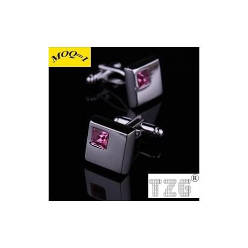 TZG10060-4 Crystal Stone Cufflink Cuff Link 1 Pair Free Shipping Promotion