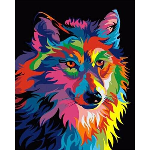 YNX home new 5D diamond painting round diamond abstract animal cross stitch square water diamond DIY cattle color diamond painti