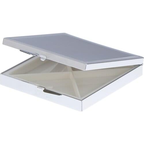 New Pocket Portable Metal Pill Box 4 Grids Storage Medicine Tablet Storage Case Vitamin Container Organizer