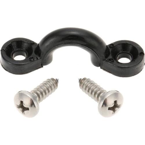 10Pcs Nylon Deck Rope Buckle Pad Eyes with 20 Screws Boat Kayak Deck Rigging Kit Screws Boat Kayak