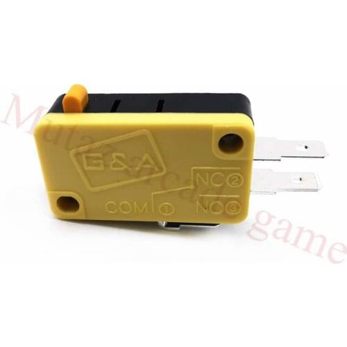100pcs/lot Yellow good quality Microswitch Micro switch for Arcade Push button 3 Terminals for Acade Game Machine/Parts