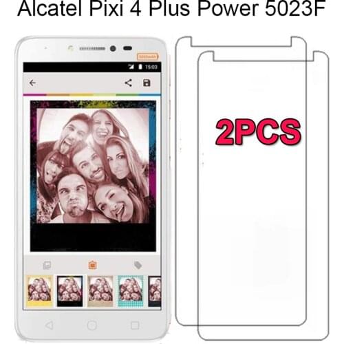 2PCS For Alcatel Pixi 4 Plus Power 5023E 5023F 5023 5.5 Inch Screen Premium Tempered Glass Anti Shatter Toughened Protector Film