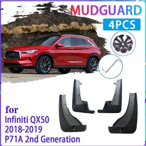 4 PCS Car MudFlaps for Infiniti QX50 P71A 2018 2019 2020 Mudguard Splash Guards Fender Auto Accessories