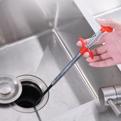 61/83 CM Spring Pipe Dredging Tools Flexible Sink Claw Hair Stoppers Household Kitchen Sink Cleaning Drain Cleaner Remover