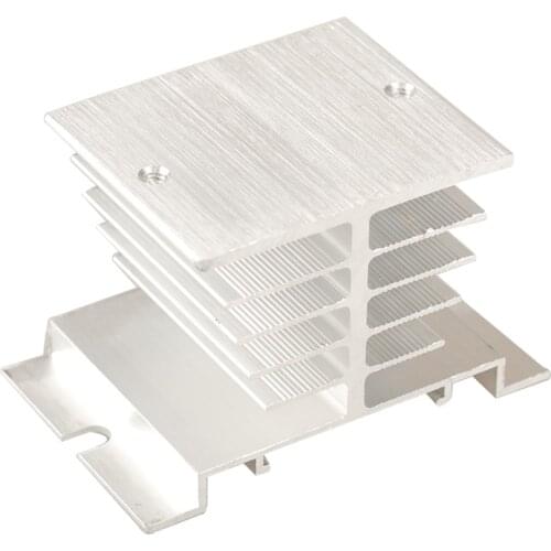 T60 Aluminum Heat Sink Dissipator For 10A - 25A Single Phase SSR Solid State Relay 60X50x50mm Heat Dissipation Radiator Newest