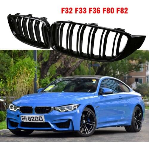 Black Front Kidney Grille Slat M3 Style Grill for BMW F32 F33 F36 F80 F82 2013-2018 Cabriolet Coupe FOR BMW 425i 430i 440i 435i