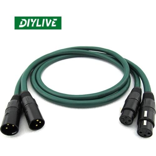 DIYLIVE VDH/ Vandenhauer 102MKII silver plated RCA double lotus audio cable fever signal cable CD power amplifier cable