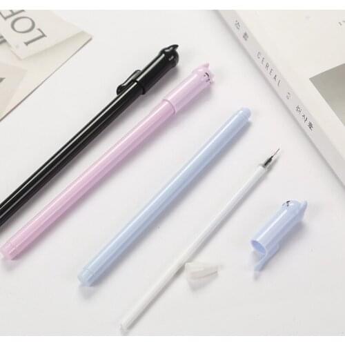 DL Korean stationery lovable cartoon creative small fresh water pen student articles Black Signature Pen wholesale Stationery