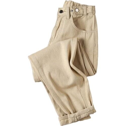 Spring Summer Women Casual Straight Wide Leg Denim Trousers Women Jean Loose Femme Harem Pants Vintage Jeans