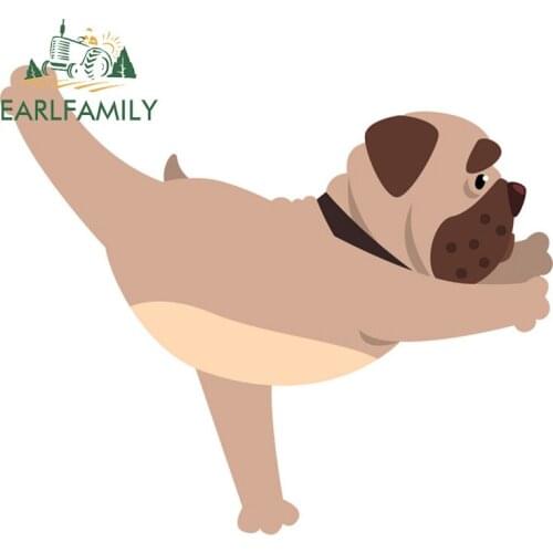 EARLFAMILY 13cm x 11cm for French Bulldog Vinyl Car Stickers Air Conditioner Windows Decal VAN Surfboard Waterproof Decoration