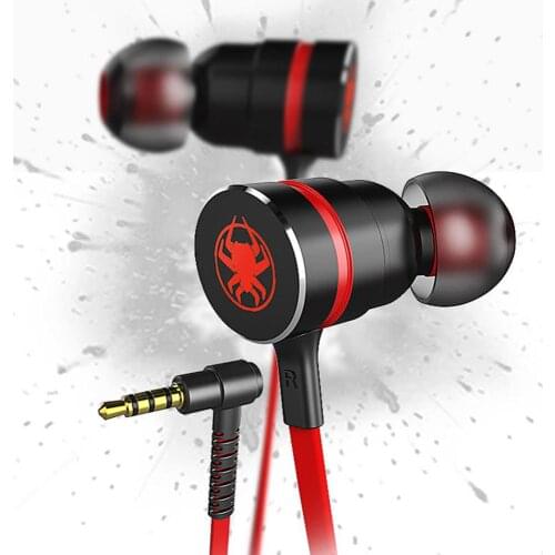 Game monitor earplugs PUBG Game In-ear Headsets With Microphone Wired Magnetic Noise Isolation Stereo Hammerhead G20 Earphone