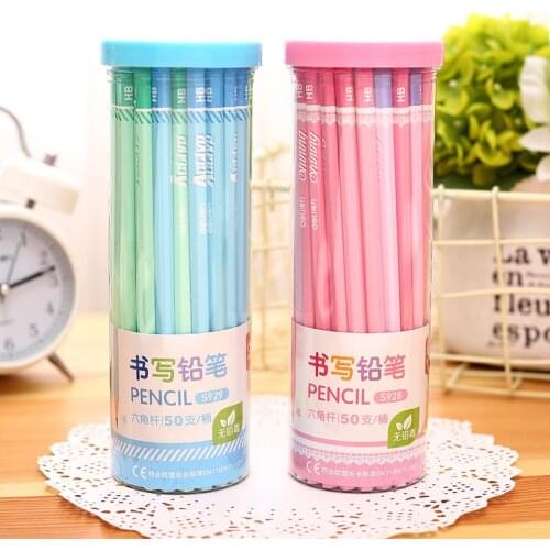 Deli S928 Deli S929 natural wood HB 2B pencil eco-friendly hexagonal pencil child bottled primary school students writing pencil