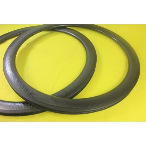 700c Clincher Dimpled 50mm Depth 26mm Width U shape Cyclocross Bicycle Carbon Rims 28H Road Bike dimple Wheelset Parts Basalt