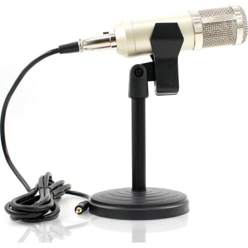 BM 800 Condenser Microphone Studio Recording Professional Wired Mic BM-800 With Desktop Stand For Computer Video Recording
