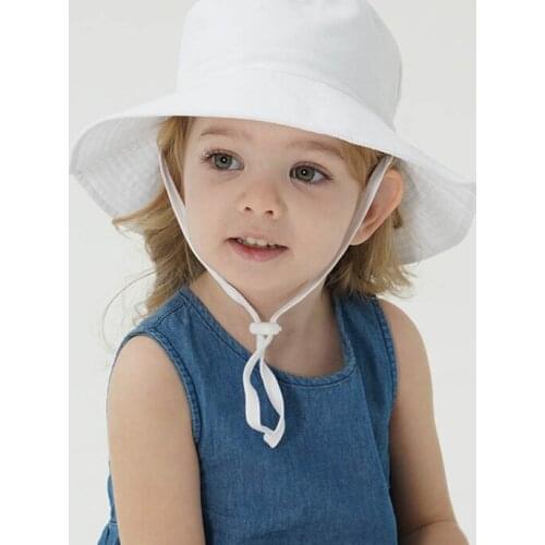 Summer Baby Sun Hat Boys Cap Children Unisex Beach Girls Bucket Hats Cartoon Infant Caps UV Protection