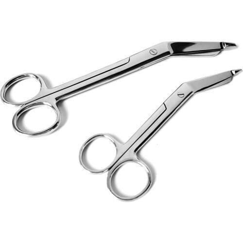 Stainless steel gauze scissors bandage dressing scissors household plaster cut outdoor nurse portable belt