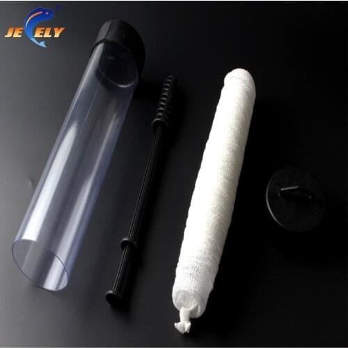 Jeely Slow Solution 15MM/18MM/25MM/37MM/44MMX 5M Carp Fishing PVA Mesh In Tube With Plunger Refill Bar