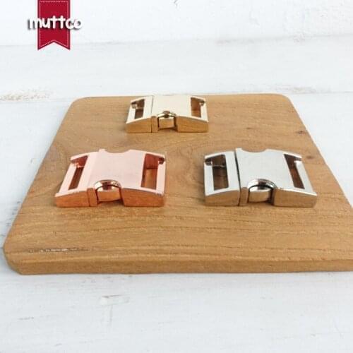 Metal Curved Side quick Release Buckles for 2.0cm manufactures diy backpack zinc alloy pet accessories metal buckle 3 colours