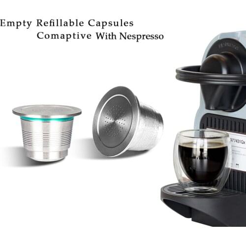 Nespresso Reutilisable Refillable Capsule Crema Espresso Reusable Capsula Cup Basket New Refillable Filter Pod For Nespresso