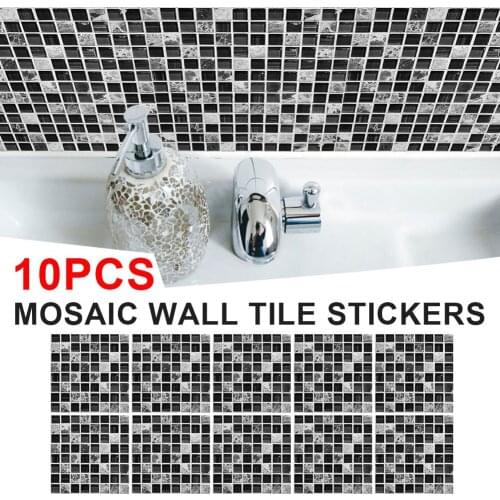 Mosaic Tile Stickers Self Adhesive Wall Tiles Stickers Home Decor Peel and Stick Backsplash for Kitchen Bathroom Fast delivery