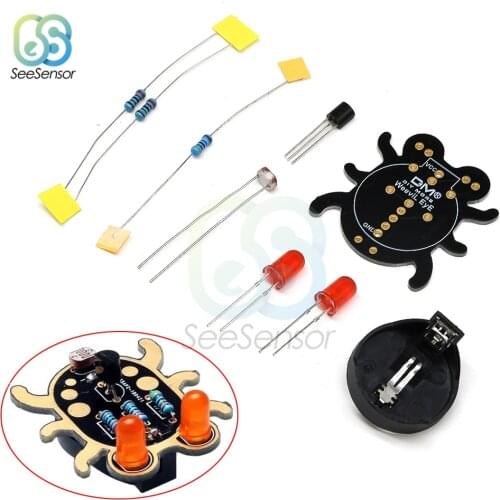 Beginner Learn to Solder Fun Kit WeevilEye PCB Board Electronic Diy Kit