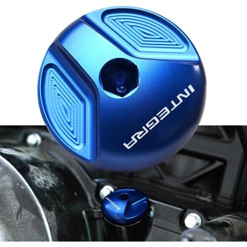 Motorcycle New Oil Filler Cover Engine Drain Plug Blue For honda nc700 Integra 2012-2013 Integra 750 750S 2014-2020