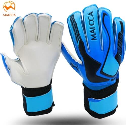 Newest Kids Football Gloves Latex Goalkeeper Gloves Soccer Goal Keeper Kit Goalie Training Gloves With Fingersaves Protection