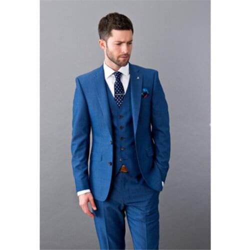 New Classic Men’s Suit Smolking Noivo Terno Slim Fit Easculino Evening Suits For Men business wedding groom dress custom