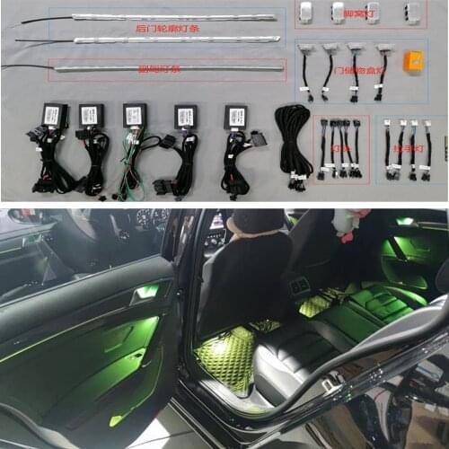 Car Interior Ambient For vw Golf 7/7.5 2014-2021 Atmosphere Light for Golf GTI R door Multicolor Ambient Light