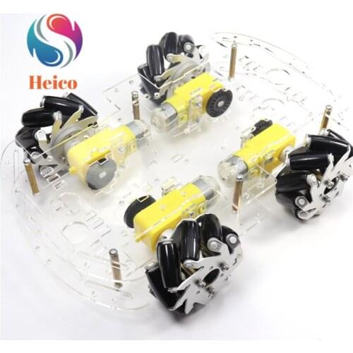 4wd Mecanum Wheel Smart Car Chassis With 80mm Omnidirectional Wheel TT Motor For Arduino DIY Remote Control Robot Model Toy