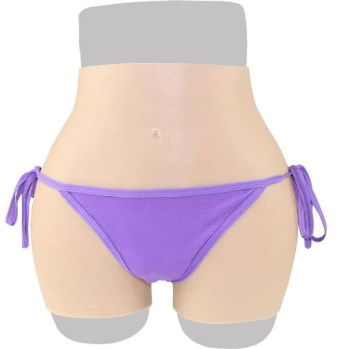 Full Silicone Pads Buttocks and Hips Enhancer Fake Hip Body Shaper Panty Underwear For Crossdresser with Cathete and vagina